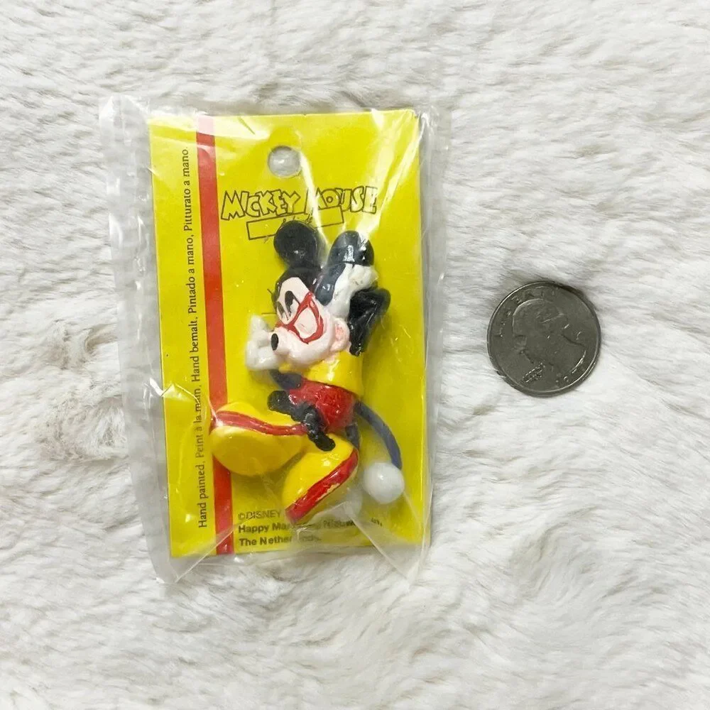 🔮 5/$25 Disney Vintage Hand Painted Mickey Mouse Hair Tie‎